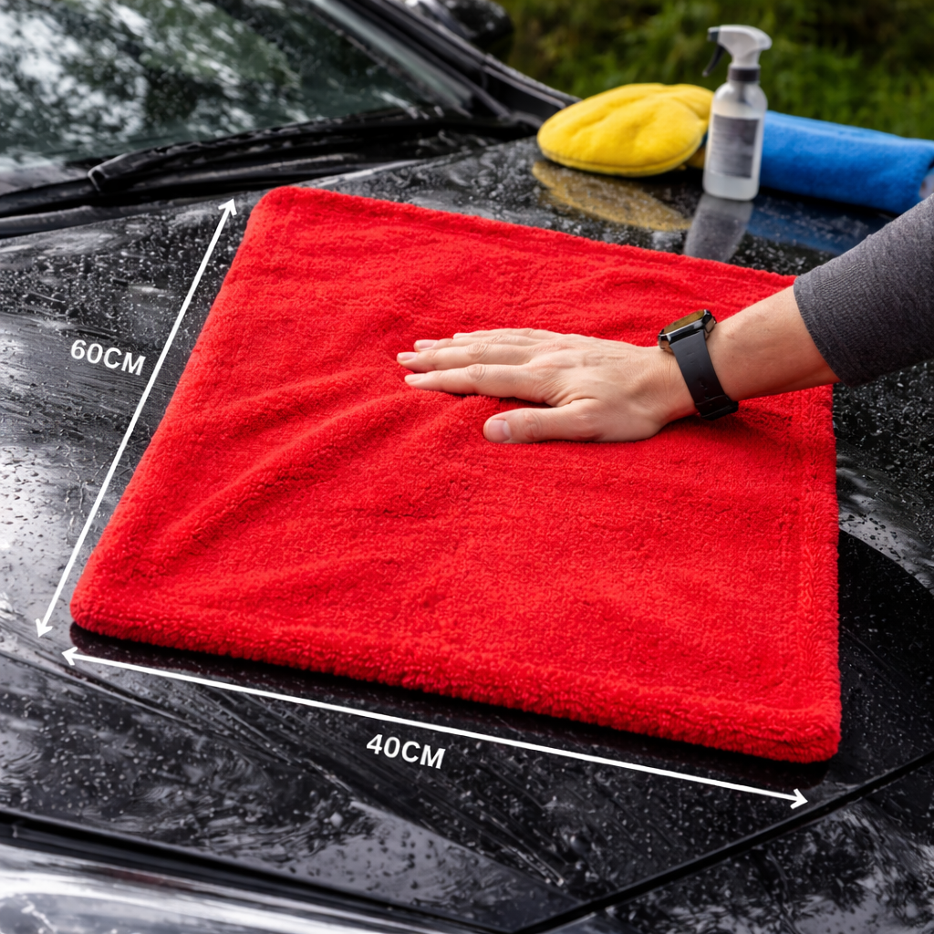 Thick (M) 1400 GSM Double Sided Microfiber Drying Towel for cars